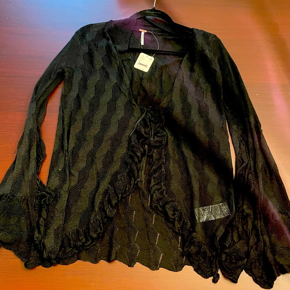 NWT- Free People Lace Cardigan